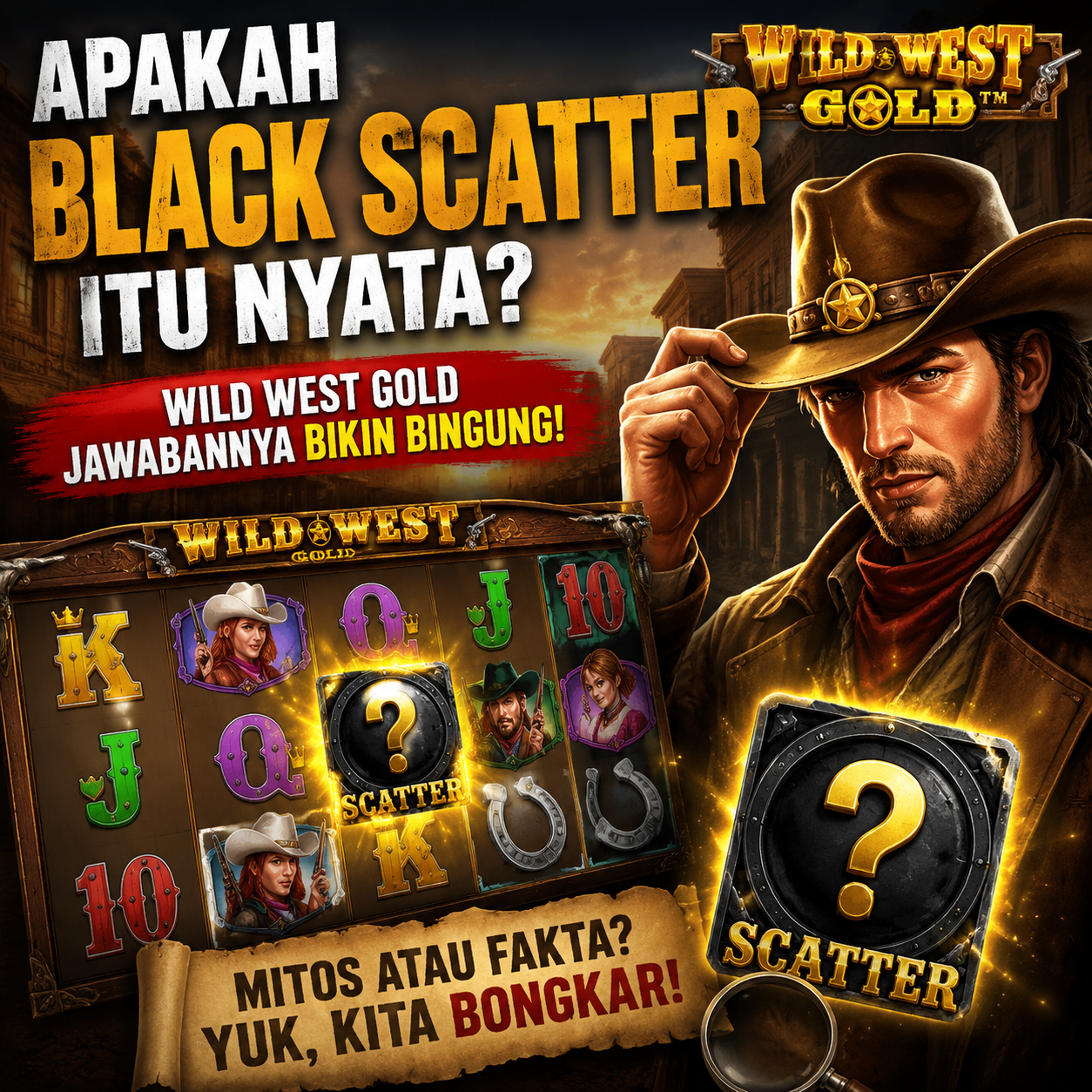 Apakah Black Scatter Itu Nyata? Wild West Gold Jawabannya Bikin Bingung