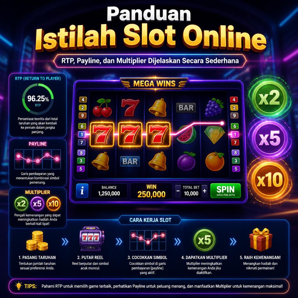 Panduan Istilah Slot Online: RTP, Payline, dan Multiplier Dijelaskan Secara Sederhana