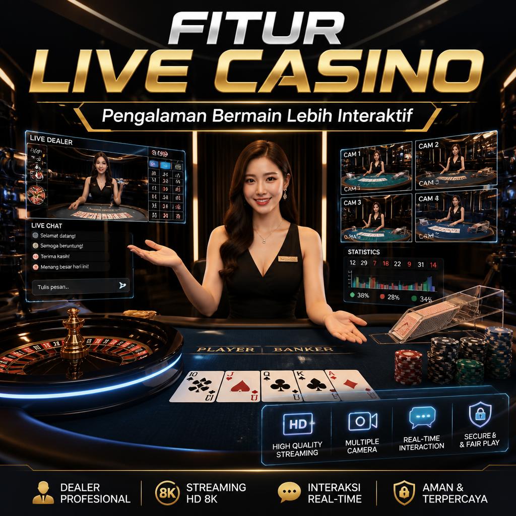 Fitur Live Casino yang Membuat Pengalaman Bermain Lebih Interaktif
