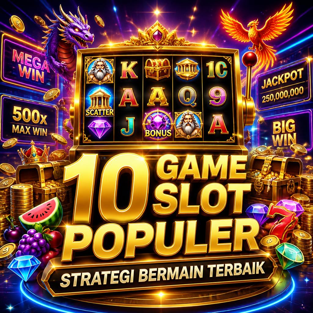 10 Game Slot Populer Dengan Strategi Bermain Terbaik